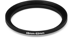 FITTINGS4YOU 48 mm – 52 mm Filtro Adaptador de Step Up Adaptador Filtro Adaptador Step Up 48 – 52