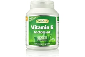 Vitamin E, 400 iE, hochdosiert, 120 softgels - unterstützt den Schutz der Zellen vor oxidativem Stress. OHNE künstliche Zusät