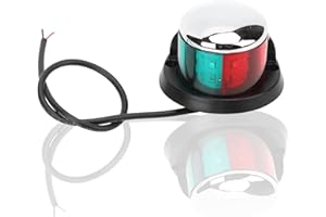HERCHR Luces De Navegación LED Para Barcos, Lámpara De Señal Envío, Barco Luces De Navegación, Lámpara De Señal Impermeable Rojo Verde De Para Barcos Para Kayak Yate Pontón Ponton
