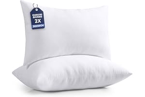 Utopia Bedding Set di 2 Cuscini, 30 x 50 cm Imbottitura per Cuscini, Cuscini Divano, Cuscino Interno (Bianco)