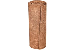 SPORTARC Hojas de forro de fibra de coco, rollo de forro de fibra de coco, rollo de forro de coco natural, tapete de palma de coco recortable, tapete de fibra de coco (50 x 100 cm)