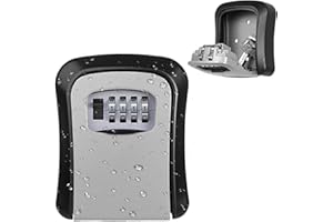 ENOKIK Secure Key Storage Solution - Wall Mountable 4-Digit Combination Key Lock Box, Waterproof & Durable, Ideal for Home, Office, or Outdoor Use