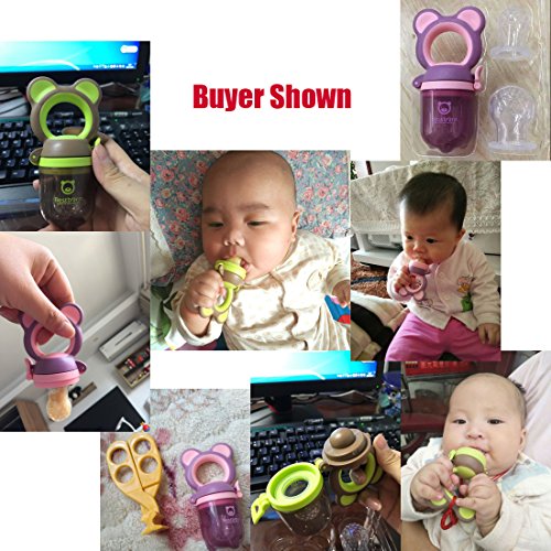 Best Born Hochwertiger BPA Freier Sicherer Fruchtsauger frische Nahrungsmittelzufuhr – BPA frei(Green) - 6