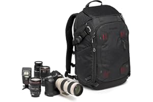 Manfrotto Pro Light Multiloader M, Sac à Dos Photo Professionnel, 4 Points d'Accès, Fixations Multiples de Trépieds, 3 Modes d'Utilisation, Divisions Interchangeables, Noir