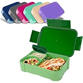 Pavlleen Children's Lunch Box with Compartments, 900 ml (Green) | Leakproof, Travel Lunch Box, Lunch Box, School Safe, Picnic