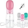 Gourde à Eau Pour Chien Portable 500ml/350ml - Distributeur Avec Abreuvoir Intégré, Anti-fuites, BPA Free