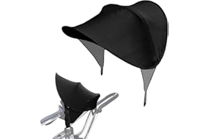 BAYINBROOK Universal Sonnenschirm, Sonnenverdeck, Sonnenschutz Markise Sonnensegel, Schatten Baldachin für Kinderwagen und Buggy (Suncover + Mosquito Net)