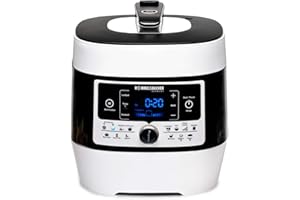 ‎ROMMELSBACHER ROMMELSBACHER Elektrischer Dampfdruck- & Multikocher MD 1000 'MeinHans' – Das Original - 14 Automatik-Programme, von 40 °C bis 170 °C regelbar, 2 Dampfdruckstufen, antihaftbeschichteter 6 Liter Topf