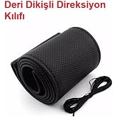 G&uuml;rler Deri Direksiyon Dikmeli Kılıfı