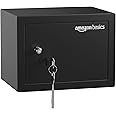 Amazon Basics 8.6 Litre Heavy Duty Safe Locker with Mechanical Key Lock | Handy & Sleek Design | 1-Year Warranty (Black)