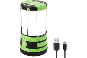 LEPRO LE Lampe Camping, Lampe LED Rechargeable avec 2 Lampes de Poche Détachables, 1000 Lumen 4 Modes Lanterne Camping pour Tente, Bricolage, Garage, Barnum, Cave et Secours