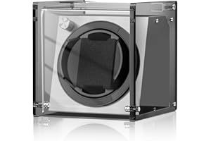 Watch Winder Smith® Remontoir pour Montre Automatique, Artisanat PE, Moteur Japonais Ultra-Silencieux - Remontoir de Montre Automatique adapté à Une Montre（Gris）