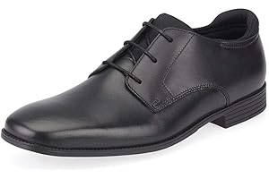 Start-rite Academy Kids Shoes, Black Leather Boys School Shoes Sizes L6-L11