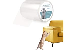 Pidsen Protezione Graffi Gatto,15CM*3M Protezione Antigraffio per Gatti Nano Nastro Adesivo Antigraffio Porta, Trasparente PVC Divano Gatti Graffi Protezioni, Protezione per Divano e Mobili