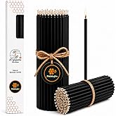 Petekoğlu almumu Mum Dilek Mumu Doğal Petek İnce Uzun Parti Nişan D&uuml;ğ&uuml;n Rit&uuml;el Doğum G&uuml;n&uuml; Mum 15 Adet Beeswax Candle (Siyah)