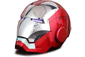 JEFUZH 2024 Iron Man Helmet, Mask with Jarvis Voice and Remote, Touch Controlled Open / Close