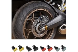 TAZGANTAX Moto CNC Alluminio Ruota posteriore Forcella Forcella Slider Forcellone Bobine Stand Pick Up per CB650R CBR650R CB 650R CBR 650R CB 650 R CBR 650 R 2019 2020 2021 2022 2023 (Nero)