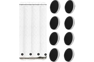 XoeLLe Pesi Magnetici per Tende, 8 Pezzi Calamite per Tende Pesi per Tende Pesi Magnetici Rotondi per Tendaggi Peso per Tende Doccia Pesi per Tovaglia, Ristoranti e Sale Conferenze