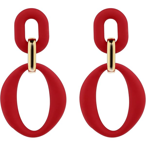 Années 80 Néon Boucles D'Oreilles Femme, Long Acrylique Boucle D