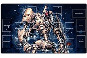Mlikemat New Playmat ZD039-284-A Ancient Gear Golem TCG CCG Sammelkartenspiel Matte mit Zonen + Gratis Tasche