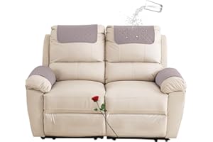 FAIRUO Funda para reposacabezas para muebles，Antideslizante Cubierta del Brazo sofá, silla reclinable Brazo protector，cabeza funda protectora de sofá，Fundas de sillón Cubiertas de protección ( Color : 03 , S