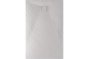IDRALITE Bac à douche 90x120x2,6 CM Rectangulaire Blanc Effet Pierre mod. Blend