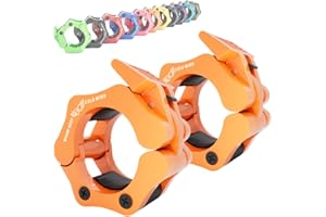 ‎WARM BODY COLD MIND WARM BODY COLD MIND Olimpijskie zaciski do sztangi - 5cm/50mm Barbell Collars, Obroże do Podnoszenia Ciężarów, Klipsy do Sztangi, Klipsy, Zaciski Barowe - Akcesoria Gimnastyczne Trening Siłowy, Clamps