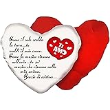 Regalo innamorati scritta Amore persona amata donne idea regalo festa della donna innamorati (Cuscino Ti Amo)
