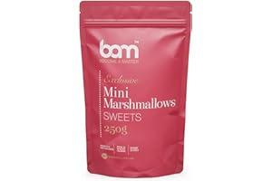 BAM Mini Marshmallow, 250g – Zuccherini Soffici per Cioccolata Calda, Dolci e Decorazioni (Rosa e Bianco)