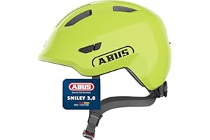 ABUS Smiley 3.0 children's helmet - bike helmet with a low fit, child-friendly designs & space for a pigtail - for girls and boys