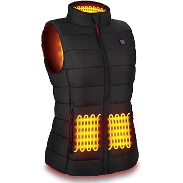 Gilet Chauffant USB Sans Manches - Chauffage Rapide, Lavable Machine, Pour Ski, Pêche, Moto (femme/homme)