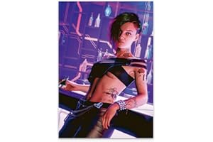 KANCAIGOU Cyberpunk Judy Alvarez Leinwanddrucke, Wandkunst, Poster, 35,9 x 45,7 cm, ungerahmt