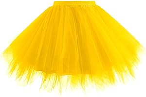 Hanpceirs Damen 1950er Vintage T¨¹ll Petticoat Rock Ballett Bubble Tutu