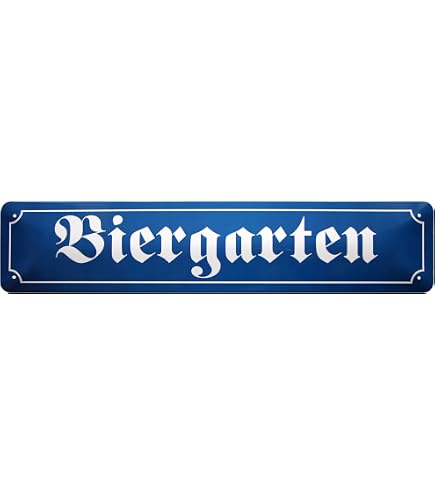 Retro Blechschild „Grillecke“ – 46x10 Cm, Witziger Spruch Als Deko & Geschenk