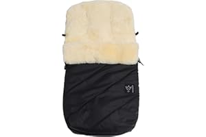 Kaiser Lammfell Fußsack PAAT schwarz Lammfell Medizin