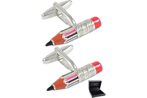 Collar and Cuffs London - Premium Cufflinks with Gift Box - Designer Cufflinks for Men - Solid Brass - Teacher Designs