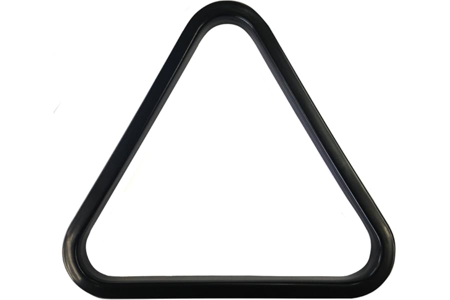 2 1/4"" INCH (57mm) 15 Ball BLACK Plastic AMERICAN POOL Triangle - 8 Ball Pool