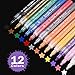 Produktbild Acrylstifte Marker Stifte, Beupro 12 Farben permanent marker Set wasserfest Art Filzstift für Glasmalerei, Stoffmalerei, Rock-Malerei, Holz, Garten, Leinwand, Papier, Metall, Fotoalbum, DIY-Handwerk