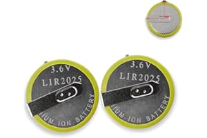 GLOUVDEYZ 2X LIR2025 Wiederaufladbare Batterie kompatibel mi BMW 3 5 7 X3 X5 E46 E38 E39 E53 E60 E61 E83 Serie Auto Fernbedienungs Schlüssel akku Batterie lir2025