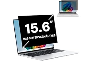FYJRCY 15,6 Zoll 16:9 Laptop Sichtschutzfilter, Computer Monitor Sichtschutz und Blendschutz Blaulichtfilter, Abnehmbarer 15,6" Sichtschutz und Kratzfeste Schutzfolie