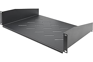 StarTech.com Ripiano Rack 19" 2U Ventilato, Mensola a sbalzo per Armadio Rack; portata 11,3kg, profondità di montaggio 31,5cm