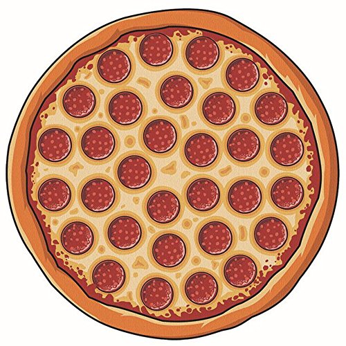 honboom Beach Überwurf Tapisserie Baumwolle Tischdecke Strandtuch rund Yoga Matte 100% Baumwolle Pizza