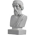 BeautifulGreekStatues Plato Bust Greek Father of Philosophy Statue Alabaster Handmade Head Sculpture