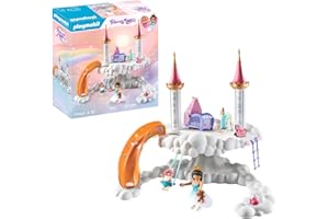 PLAYMOBIL Princess Magic 71360 Himmlische Babywolke, magisches Kinderzimmer in den Wolken, inklusive Babywiege, Schaukelpferd, Teddybär und mehr, Spielzeug für Kinder ab 4 Jahren