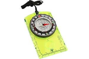 CUNEGRA Navigation Compass, Orienteering Compass, Multifunctional Magnetic Hiking Compass with Adjustable Lanyard for Expedition Map Reading, Navigation, Orienteering, Survival
