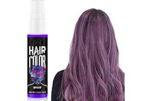 EONFAVE Lakier do włosów, kolor liliowy, kolorowy lakier do włosów, tymczasowa farba do włosów, zmywalna, Crazy Purple Tymczasowy lakier do włosów, farba do włosów (fioletowy)