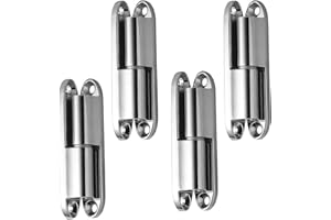 PARFCO Charniere Porte 4 Pièces Paumelles de Porte, Charnières Porte Amovibles, Charnières Porte Silencieuses, Gond Porte, pour Portes D'armoires, Portes Pièces, Portes Meubles