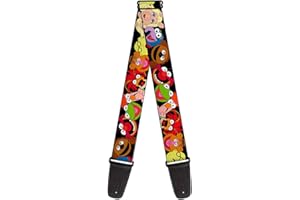 buckle-down Gitarrengurt 34-60" Muppets Faces Black