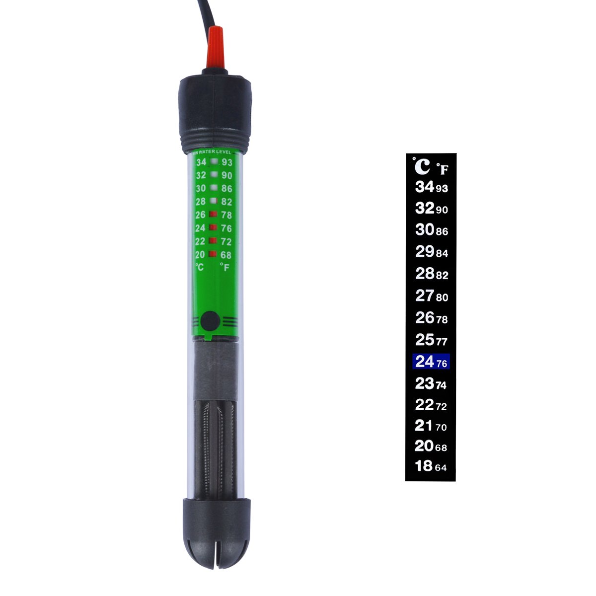 Uniclife 50 W Submersible Aquarium Heater HT6050 with Thermometer for 10 Gallon Fish Tank