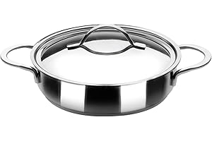 IBILI - Sauteuse avec Couvercle Noah, 18 cm, Acier Inoxydable 18/10, Compatible avec l’Induction